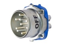 Meltric 39-38961-172 DR7c INLET METAL SIZE 4 IP 66/67/69 6P+G 50 A 600 VAC/130 VDC +2 AUX