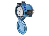 Meltric 39-94233-K16 DR150 RECEPTACLE METAL BLUE SIZE 5 TYPE 4X IP 69 3P+G 150 A 208 VAC 60 Hz NO AUX