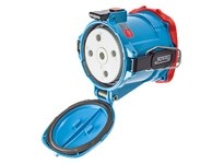 Meltric 39-94247-K04 DR150 RECEPTACLE METAL BLUE SIZE 5 TYPE 4X IP 69 3P+N+G 150 A 277/480 VAC 60 Hz NO AUX