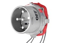 Meltric 39-98243-K04-264-270 DR150 INLET METAL SIZE 5 TYPE 4X IP 69 3P+G 150 A 480 VAC 60 Hz +4 AUX FOR AUXILIARY SWITCH