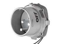 Meltric 39-98245-K04-262 DR150 INLET METAL SIZE 5 TYPE 4X IP 69 1P+N+G 150 A 277 VAC 60 Hz +2 AUX