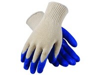 39-C122/XL Cotton/Polyester Seamless Knit Blue Latex Grip | YarinInd