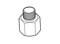 ALEMITE 393307-170 Adapter 1/2 NPTF x 3/4 1 | YarinInd