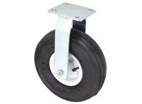 3G148 Plate Caster with Pneumatic Wheels Rigid 350 lb 10 in Wheel Dia