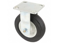 3G150 Plate Caster with Semipneumatic Wheels Rigid 200 lb 6 1/4 in Wheel Dia
