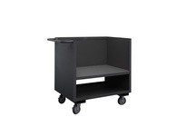 Durham 3SLT-1836-2K-95 THREE SIDED LOW TRUCK 18X36 2K 6PH RS SB #95 GRAY