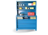 StrongHold 4.15-CSU-243-2DB-PT Shelving Unit with 2 Drawers | Durable Storage Solution