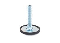 JWWINCO 40-60-3/8X16-75-A1-S GN40-60-3/8X16-75-A1-S Leveling Feet, Steel, Thread:3/8-16" Stud:2.95"