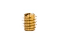 E-Z LOK 400-006 Threaded Insert for Hard Wood - Brass | Pack of 25