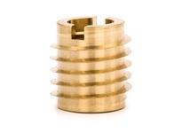 E-Z LOK 400-524 Threaded Insert for Hard Wood - Brass | Pack of 10