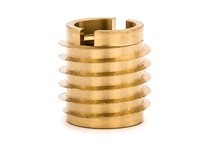 E-Z LOK 400-624 Threaded Insert for Hard Wood - Brass - 3/8-24 Pack of 10