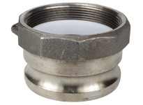 Dixon 400-A-MIINSERT 4" Male Adapter x Female NPT w/ Insert Unplated Malleable Iron