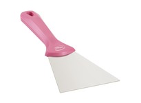 Vikan 40091 Hand Scraper w/ Stainless Steel Blade 4" Pink