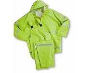 4031/XXXXL West Chester 3pc. 35mm PVC/Poly Rainsuit Hi-Vis Yellow | YarinInd