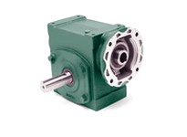 Dodge 40Q40L18 40:1 Ratio Left Side Solid Output Shaft 180TC Flange 4" Center Distance Green PaintRatio: 40:1Center Distance: 4"