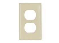 Cooper Eaton 4132V-BOX Wallplate 1G Duplex Receptacle Thermoset Deep Ivory