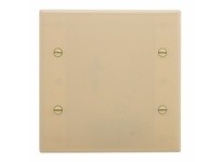 Cooper Eaton 4137V-BOX Wallplate 2G Blank Thrmst Std Deep Ivory
