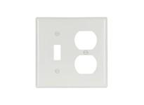 Cooper Eaton 4138V-BOX Wallplate 2G Tog/Dup Thrmst Std Deep Ivory