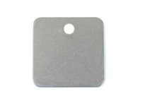 Hanson 41431 SQUARE TAG-ALUMINUM 1-1/4" 100PK