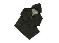4160BFR/XL West Chester 35mm Black PVC/Poly 60" FR Rain Coat WCPG