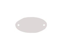 Hanson 41771 OVAL TAG-ALUMINUM 1-5/32"X2-1/16" 100PK | YarinInd