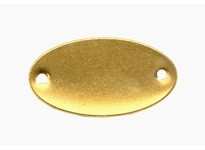 Hanson 41772 OVAL TAG-BRASS 1-5/32"X2-1/16" 100PK