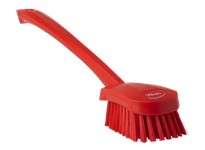 Vikan 41864 Brush Washing Stiff 15.75" PP/PBT Red | Durable Cleaning Tool