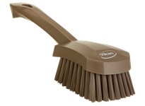 Vikan 419266 Brush Washing Stiff 10" PP/PBT Brown | YarinInd