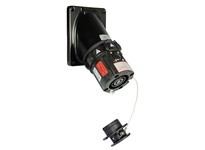 Meltric 42-47001 SPEX RECEPTACLE/ANGLE ADAPTER 45 DEGREE POLY BLACK SIZE S IP 65/66 L1 600 A 600 VAC 60 Hz +2 AUX