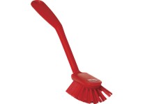 Vikan 42374 Brush Dish Scraping Edge Medium 11" PP/PBT Red | Durable Cleaning Tool