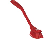 Vikan 42874 Brush Dish Narrow Hand Medium 11" x 1" Red | High-Quality Cleaning Tool