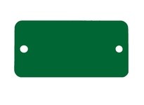 Hanson 43096 RECTANGLE TAG-ANODIZED ALUMINUM GREEN | YarinInd