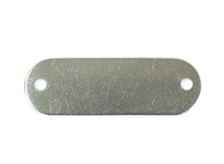 Hanson 43107 RECTANGLE TAG-316 STAINLESS STEEL ROUND END 5/8"X2-13/16" 10PK | Quality Tags