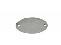 Hanson 43120 OVAL TAG-316 STAINLESS STEEL 1"X1-7/8" 10PK