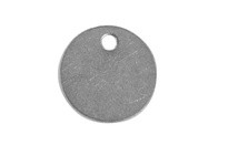 Hanson 43125 ROUND TAG-316 STAINLESS STEEL 1-1/2" DIAMETER 25PK