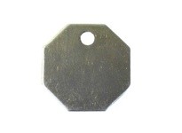 Hanson 43132 OCTAGON TAG-316 STAINLESS STEEL 1-1/2" 25PK