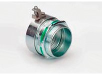 Bridgeport 433-SLTG 1-1/4" FE Liquid Tight Connector with Ground Lug | Industrial Supplies