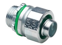 Bridgeport 434-SLTIG 1-1/2" FE Liquid Tight Connector with Ground Lug | Industrial Supplies