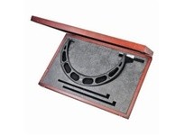 Starrett 436.1MXRLZ-450 Outside Micrometer, Ratchet Thimble, Carbide Anvil-Spindle, 425-450mm Range, 0.01mmOutside Micrometer, R