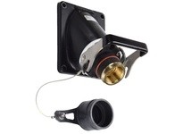 Meltric 44-4900N-P80 SP INLET/ANGLE ADAPTER POLY BLACK SIZE S IP 66/67 N 600 A 600 VAC 60 Hz +2 AUX