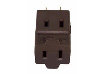 Cooper Eaton 4400B-BOX Cube Tap 3 Outlet 15A 125V 2P2W Pol BR