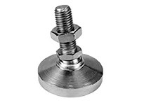 Te-Co 44453 Leveling Pad & Stud Assembly, 1.969" Thread Length, 3/4-10 Thread Size, 3" Outside Diameter, 3.5" Total Length, 45 d