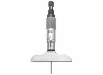 Starrett 449AZ-3R Micrometer Depth Gage with Non-Rotating Blade, Ratchet Thimble, 0-3" Range, .001"Micrometer Depth Gage with No