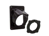 Meltric 45-3A027 ANGLE ADAPTER 45 DEGREE POLY BLACK SIZE M