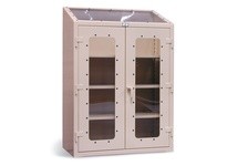 StrongHold 45-LD-243-NL-SL-SRP Skylight Clear View Cabinet 48x24x60 3 Shelves