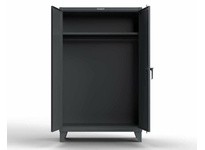 StrongHold 45-WR-241 Industrial Uniform Cabinet with Full-Width Hanging Rod 48x24x60 1 Shelves