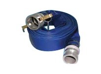 Jason Industrial 4502-1500-050CE, 1-1/2" I.D. Blue PVC Water Discharge Hose