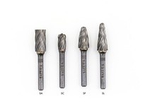 United Abrasives SAIT 45052 Non-ferrous (Aluminum Cut) Tungsten Carbide Burs Length 3/4" Diameter 3/8" Shank Diameter 1/4" Type 