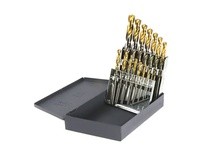 DRILLCO 450T15 15PC TiN Tipped Drill Set 1/16-1/2 | High-Quality Tools