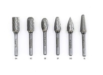 United Abrasives SAIT 45145 Heavy Duty Tungsten Carbide Burs | 1" Length, 1/2" Diameter